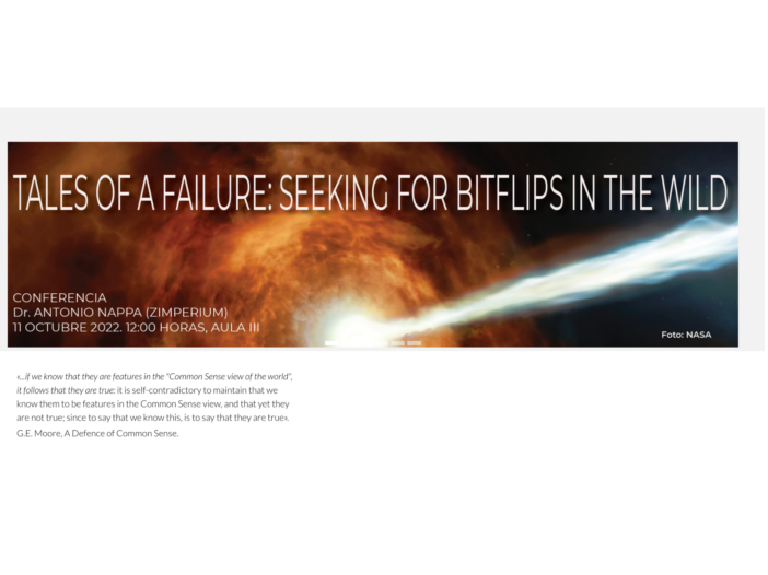 Invited talk «Tales of a failure: seeking for bitflips in the wild»